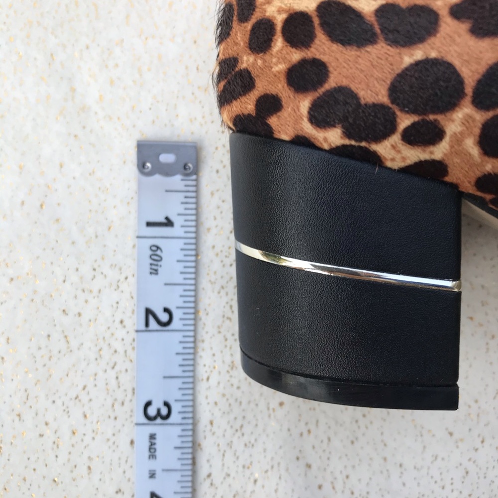 Aubrey Lynn Leopard Calf Hair Pump Heels Size 6.5 - Picture 9 of 12